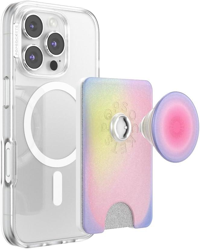 image:imagePopSockets KickOut Wallet for MagSafe Adjustable Kickstand Magnetic Stand Aura