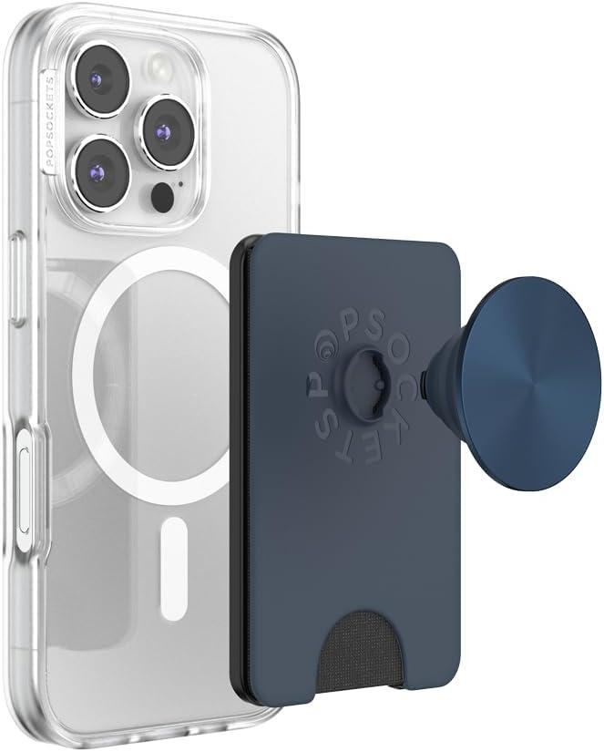 image:imagePopSockets KickOut Wallet for MagSafe Adjustable Kickstand Magnetic Stand Navy