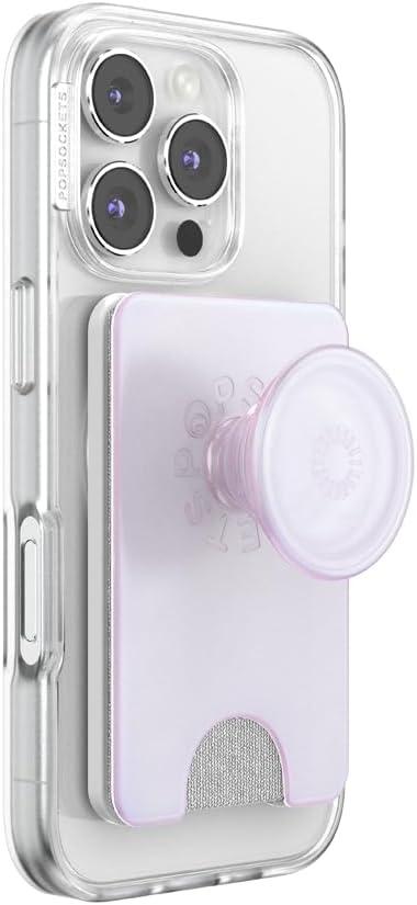 image:imagePopSockets KickOut Wallet for MagSafe Adjustable Kickstand Magnetic Stand Opalescent White