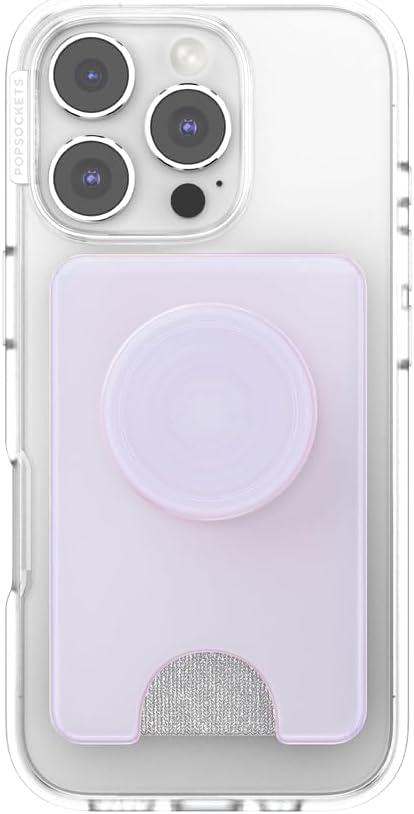 image:imagePopSockets KickOut Wallet for MagSafe Adjustable Kickstand Magnetic Stand Opalescent White