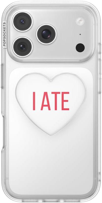 image:imagePopSockets Swappable PopTop for Phone Grips Compatible with Adhesive or MagSafe Bases Heart I Ate