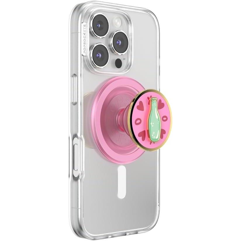image:imagePopSockets Phone Grip for MagSafe with Kickstand Magnetic Stand Swappable Top Secure Hold for iPhone MagSafe Cases Phone amp Tablet Grip  Spinner Spin The Bottle