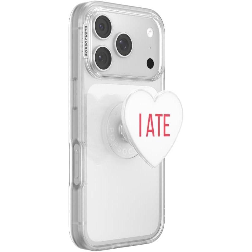 image:imagePopSockets Swappable PopTop for Phone Grips Compatible with Adhesive or MagSafe Bases Heart I Ate