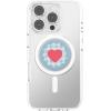 PopSockets Phone Grip for MagSafe with Kickstand, Magnetic Stand, Swappable Top, Secure Hold for iPhone MagSafe Cases, Phone & Tablet Grip – Gingham Heart
