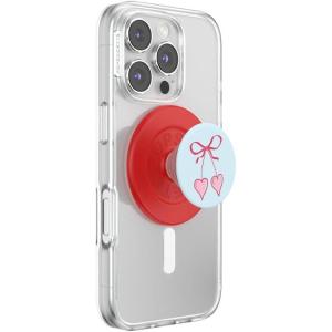 PopSockets Phone Grip for MagSafe with Kickstand, Magnetic Stand, Swappable Top, Secure Hold for iPhone MagSafe Cases, Phone & Tablet Grip – Simply Sweet Hearts