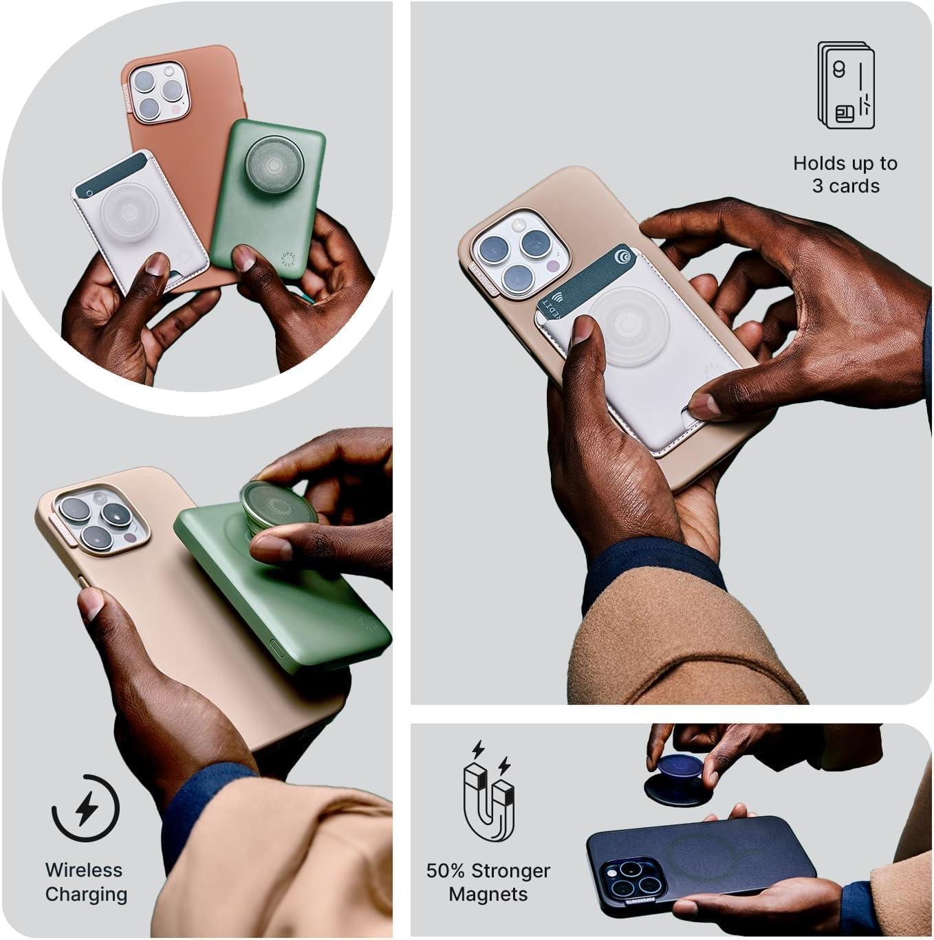 image:imagePopSockets iPhone 17 Case Compatible with MagSafe Phone Case for iPhone 17 Wireless Charging Compatible Case Only Hot Off The Press Black