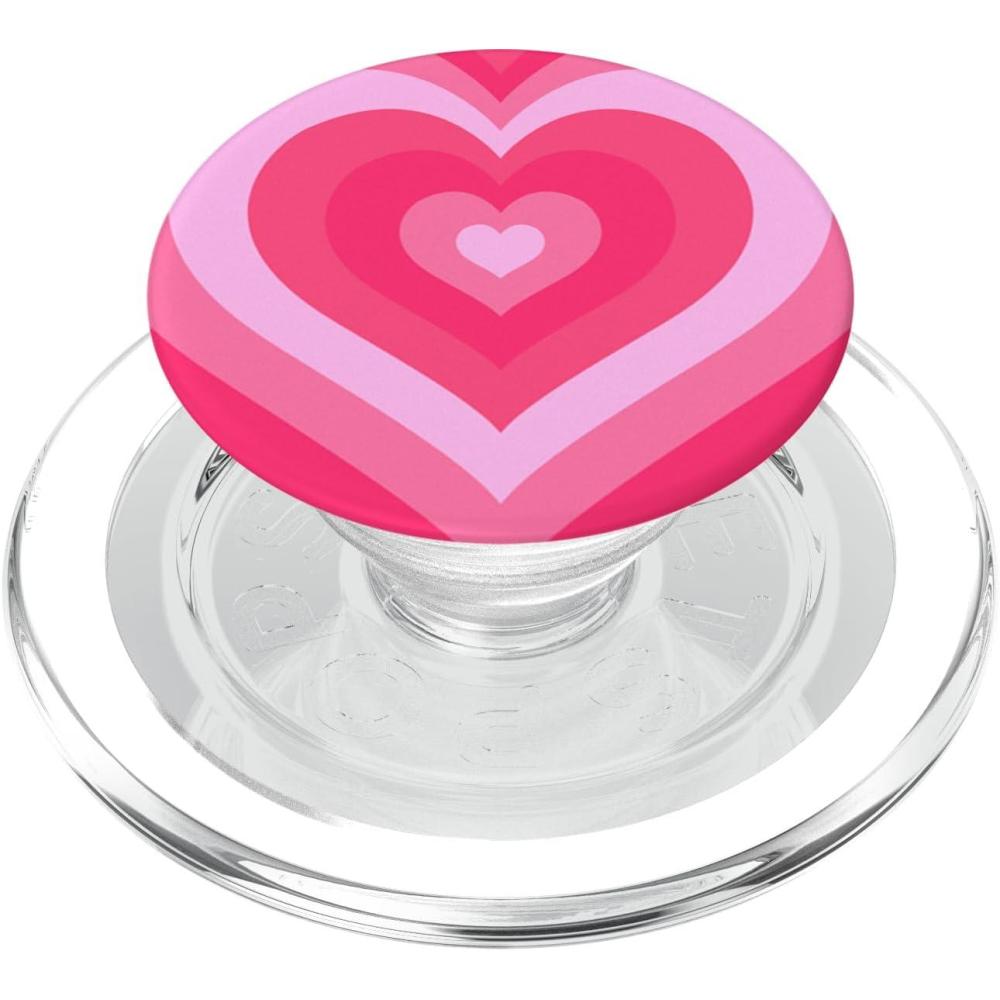 image:imageCute Pink Latte Love Coffee Heart Pattern Stylish Girly PopSockets Adhesive PopGripMagnetic PopGrip