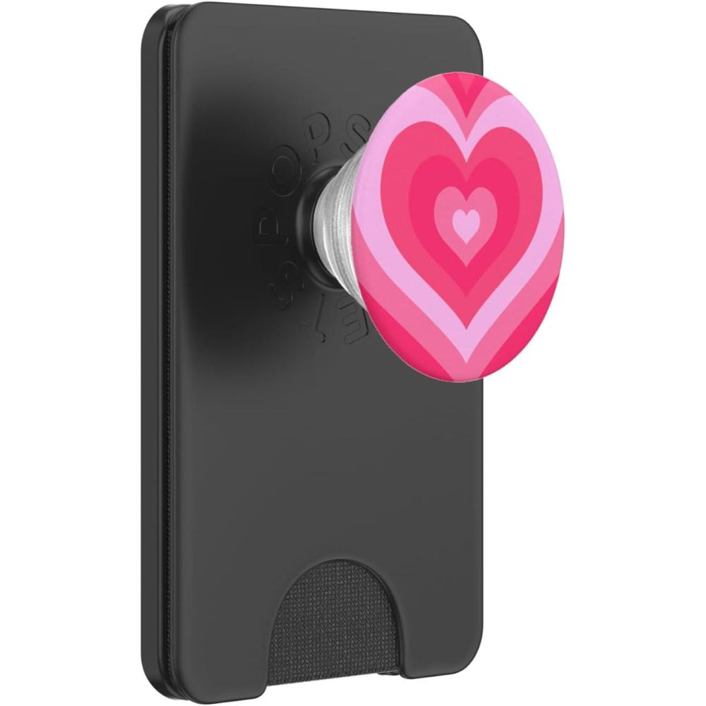 image:imageCute Pink Latte Love Coffee Heart Pattern Stylish Girly PopSockets Adhesive PopGripMagnetic PopWallet