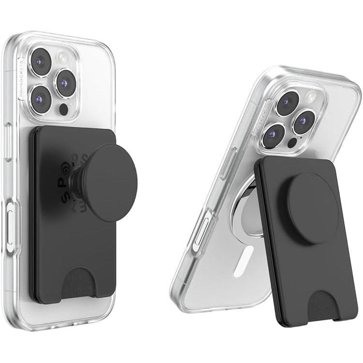 image:imagePopSockets KickOut Wallet for MagSafe Adjustable Kickstand Magnetic Stand  Black