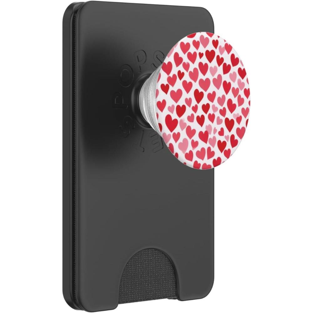 image:imageRed Hearts PopSockets Adhesive PopGripMagnetic PopWallet