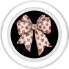 Bow Hearts Valentine Cute Coquette Bow PopSockets Adhesive PopGrip(Magnetic PopGrip)