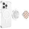 Cherry Beige Bow Coquette Pattern Cute Aesthetic Girly PopSockets Adhesive PopGrip(Magnetic PopGrip)