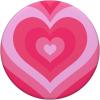 Cute Pink Latte Love Coffee Heart Pattern Stylish Girly PopSockets Adhesive PopGrip(Adhesive PopGrip)