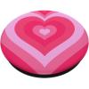 Cute Pink Latte Love Coffee Heart Pattern Stylish Girly PopSockets Adhesive PopGrip(Adhesive PopGrip)