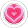 Cute Pink Latte Love Coffee Heart Pattern Stylish Girly PopSockets Adhesive PopGrip(Magnetic PopGrip)
