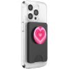 Cute Pink Latte Love Coffee Heart Pattern Stylish Girly PopSockets Adhesive PopGrip(Magnetic PopWallet)