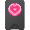 Cute Pink Latte Love Coffee Heart Pattern Stylish Girly PopSockets Adhesive PopGrip(Magnetic PopWallet)