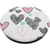 Pink Hearts Love Symbol Girl Cute Minimalistic PopSockets Swappable PopGrip(Standard)