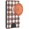 PopSockets Phone Wallet with Expanding Grip, Phone Card Holder, Wireless Charging Compatible, Wallet Compatible with MagSafe – Heartbreaker Gingham