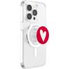 Red Heart Elegant Simple Love Valentines Day Pop Socket PopSockets PopGrip: Swappable Grip for Phones & Tablets PopSockets MagSafe PopGrip for iPhone(MagSafe)