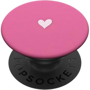 Cute Heart Love Pink PopSockets Adhesive PopGrip(Adhesive PopGrip)