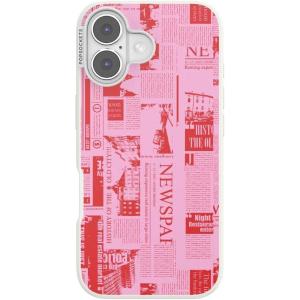 PopSockets iPhone 17 Case Compatible with MagSafe, Phone Case for iPhone 17, Wireless Charging Compatible, Case Only – Hot Off The Press Pink