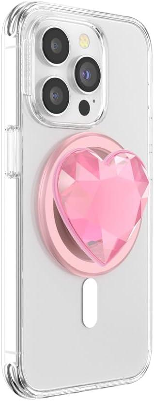 image:imagePopSockets Phone Grip Compatible with MagSafe Phone Holder Wireless Charging Compatible Dichroic Heart