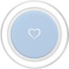 Baby Blue/Pastel Blue Hand Drawn Heart Love Minimalist PopSockets PopGrip for MagSafe(Magnetic PopGrip)