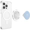Baby Blue/Pastel Blue Hand Drawn Heart Love Minimalist PopSockets PopGrip for MagSafe(Magnetic PopGrip)