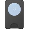 Baby Blue/Pastel Blue Hand Drawn Heart Love Minimalist PopSockets PopGrip for MagSafe(Magnetic PopWallet)