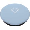 Baby Blue/Pastel Blue Hand Drawn Heart Love Minimalist PopSockets PopGrip for MagSafe(Swappable PopGrip)
