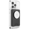 Beige White Minimalist Heart PopSockets Adhesive PopGrip(Magnetic PopWallet)