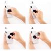 Black Gray Minimalist Heart PopSockets Adhesive PopGrip(Adhesive PopGrip)