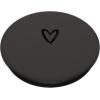 Black Gray Minimalist Heart PopSockets Adhesive PopGrip(Adhesive PopGrip)