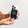 Black Gray Minimalist Heart PopSockets Adhesive PopGrip(Magnetic PopWallet)