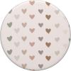 Boho Cute Hearts with Neutral Pastel Colors PopSockets Adhesive PopGrip(Adhesive PopGrip)