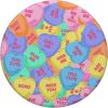 Cute Girl’s Valentines Day Cute Candy Heart Sayings Pattern PopSockets Standard PopGrip(Standard)