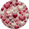 Festive Elegance gifts Enchanting Hearts Romantic Valentine’s Day Love PopSockets Standard PopGrip, Black, 260027(Adhesive PopGrip)