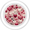 Festive Elegance gifts Enchanting Hearts Romantic Valentine’s Day Love PopSockets Standard PopGrip, Black, 260027(Magnetic PopGrip)