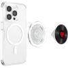 Retro Vinyl Record Red Heart Music Lover PopSockets Adhesive PopGrip(Magnetic PopGrip)