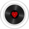 Retro Vinyl Record Red Heart Music Lover PopSockets Adhesive PopGrip(Magnetic PopGrip)