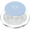 Baby Blue/Pastel Blue Hand Drawn Heart Love Minimalist PopSockets PopGrip for MagSafe(Magnetic PopGrip)