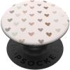 Boho Cute Hearts with Neutral Pastel Colors PopSockets Adhesive PopGrip(Adhesive PopGrip)