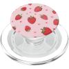 Cute Pink Strawberry PopSockets Adhesive PopGrip(Magnetic PopGrip)