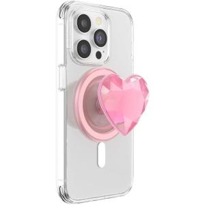 PopSockets Phone Grip Compatible with MagSafe, Phone Holder, Wireless Charging Compatible – Dichroic Heart