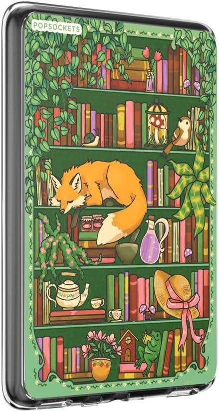 image:imagePopSockets Kindle Paperwhite Case 12th Gen 7 202425 Signature Edition amp Colorsoft Slim Protective Cover with Builtin MagSafe Ring for MagSafe PopGrip EReader Accessory Enchanted Shelves