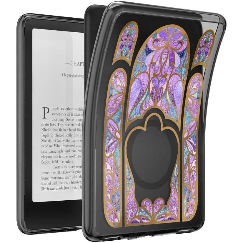 image:imagePopSockets Kindle Paperwhite Case 12th Gen 7 202425 Signature Edition amp Colorsoft  Slim Protective Cover with Builtin MagSafe Ring for MagSafe PopGrip EReader Accessory  Fairy Glass