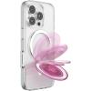 PopSockets Kick-Out Grip for MagSafe, Phone Grip with Built-in Phone Stand, Adjustable Kickstand for Portrait or Landscape, Strong Magnetic Hold, Wireless Charging Compatible – Translucent Baby Pink