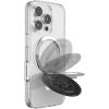 PopSockets Kick-Out Grip for MagSafe, Phone Grip with Built-in Phone Stand, Adjustable Kickstand for Portrait or Landscape, Strong Magnetic Hold, Wireless Charging Compatible – Radial Black