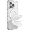 PopSockets Kick-Out Grip for MagSafe, Phone Grip with Built-in Phone Stand, Adjustable Kickstand for Portrait or Landscape, Strong Magnetic Hold, Wireless Charging Compatible – Glossy White